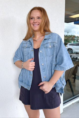 Delaney Denim Poncho