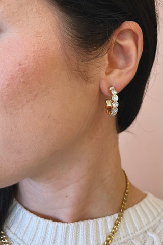 Karmen Stone Hoops
