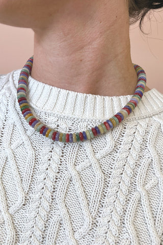Marble Beaded Necklace - Boutique EllaPar