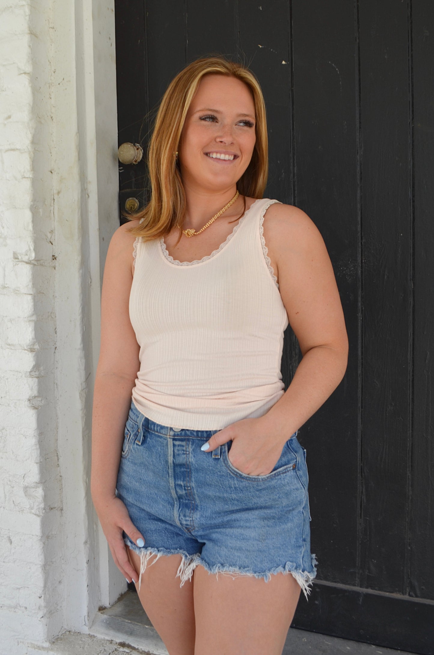 Lola Lace Tank Top - Boutique EllaPar