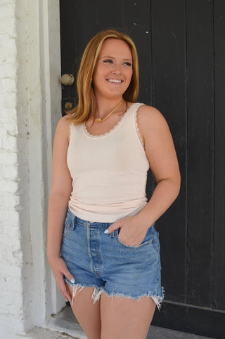 Lola Lace Tank Top - Boutique EllaPar