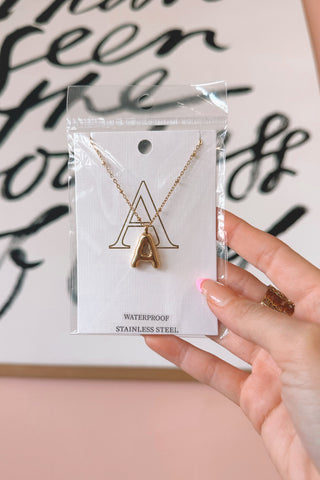 Bubble Letter Necklace - Boutique EllaPar