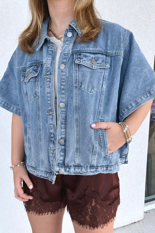 Daliah Denim Poncho