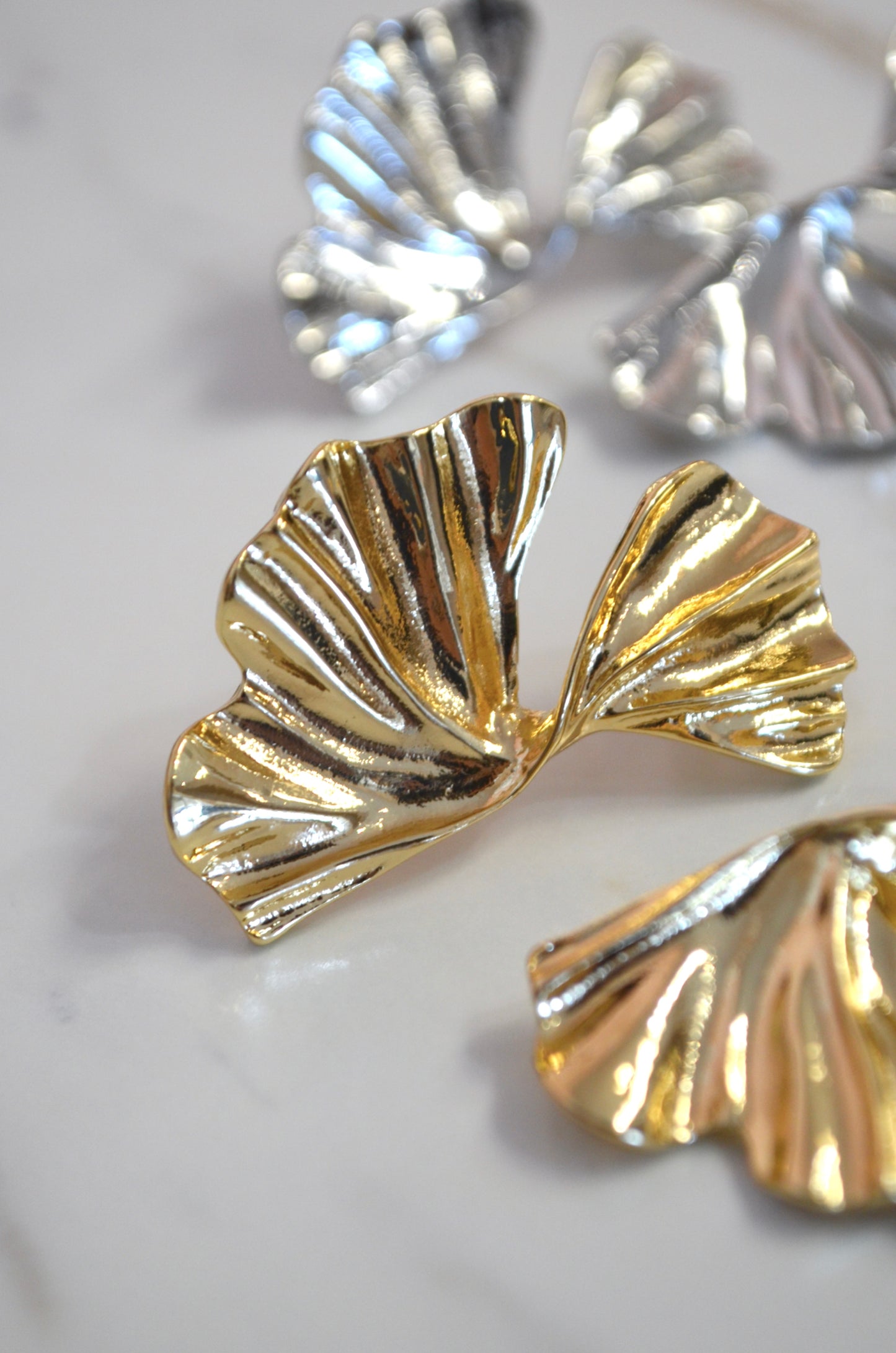 Ginkgo Leaf Earrings
