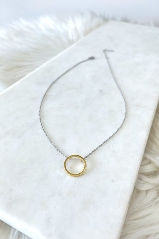 Two Tone Necklace - Boutique EllaPar