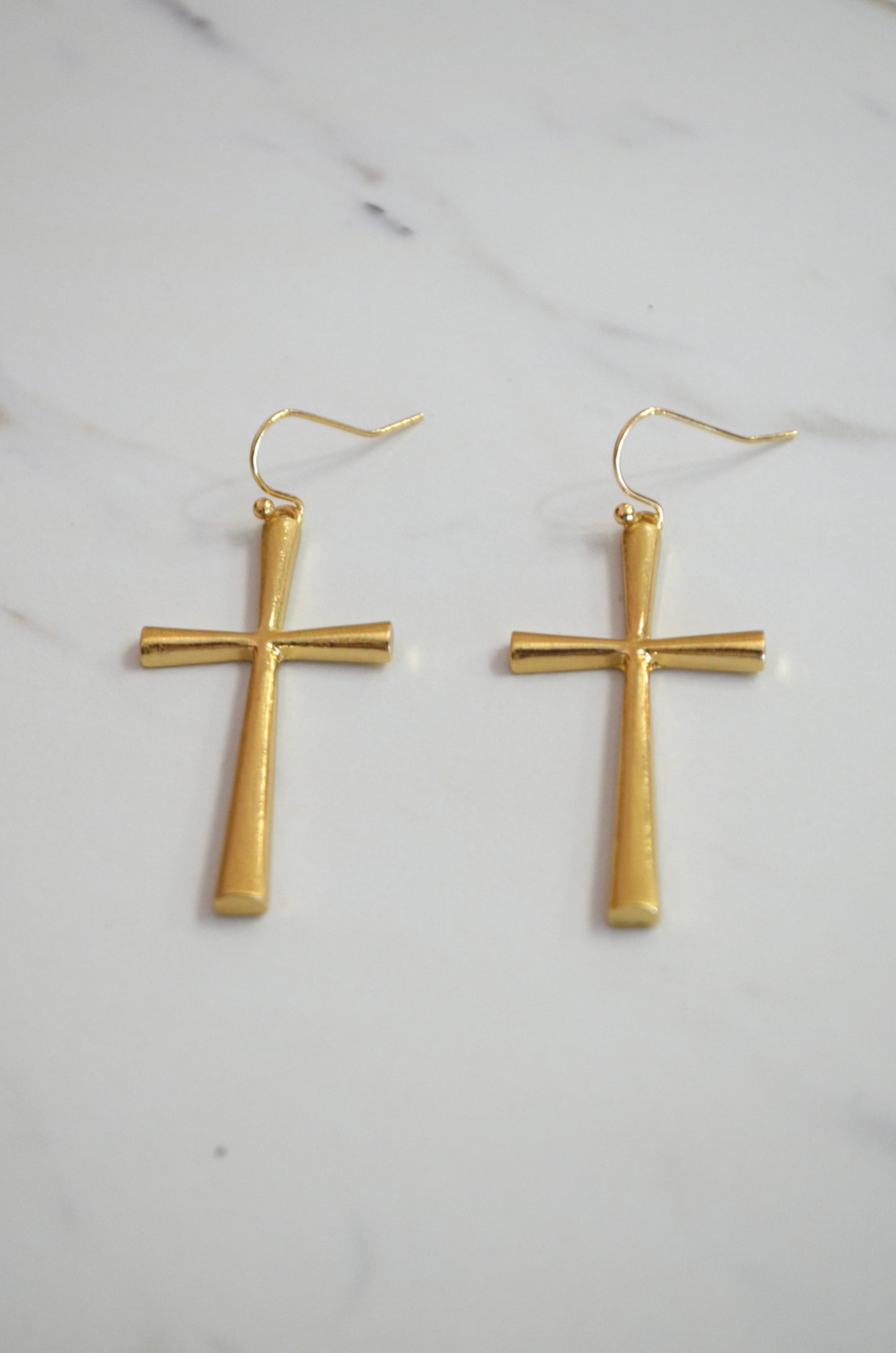 Risen Cross Earrings