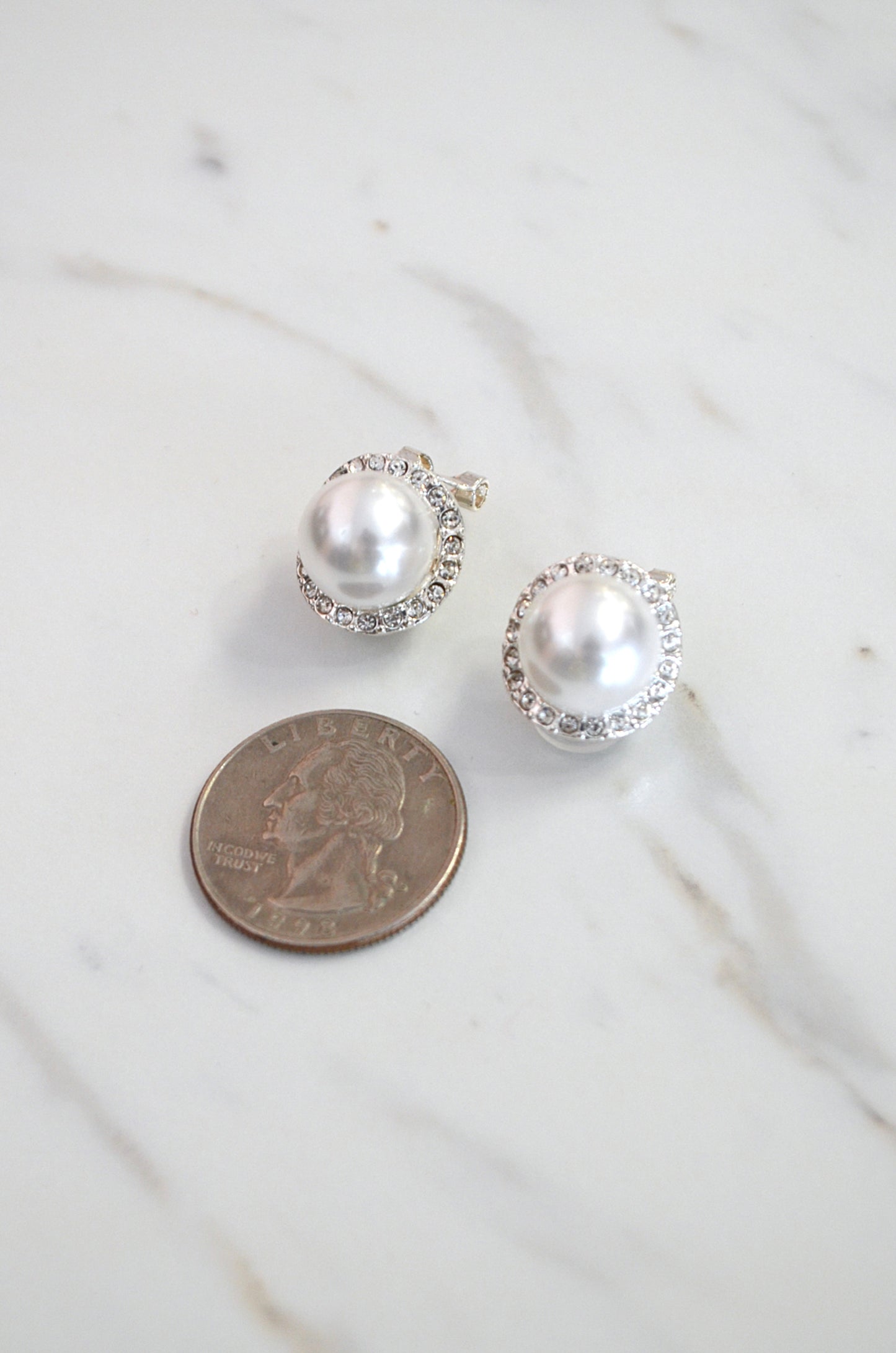 Clip-On Pave Earrings