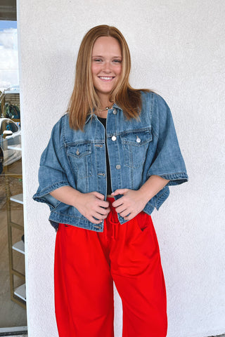 Daisie Denim Poncho