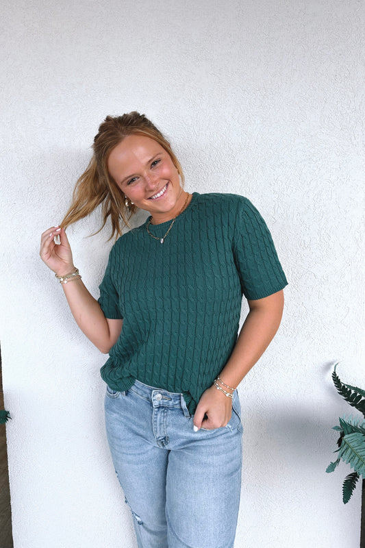 Chelsea Cable Knit Top
