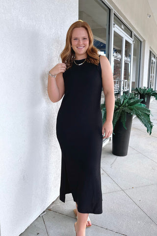 Andrea Ribbed Midi Dress