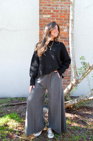 Wander Wide-Leg Sweatpants - Boutique EllaPar