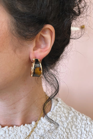 Tatum Tort Hoops - Boutique EllaPar