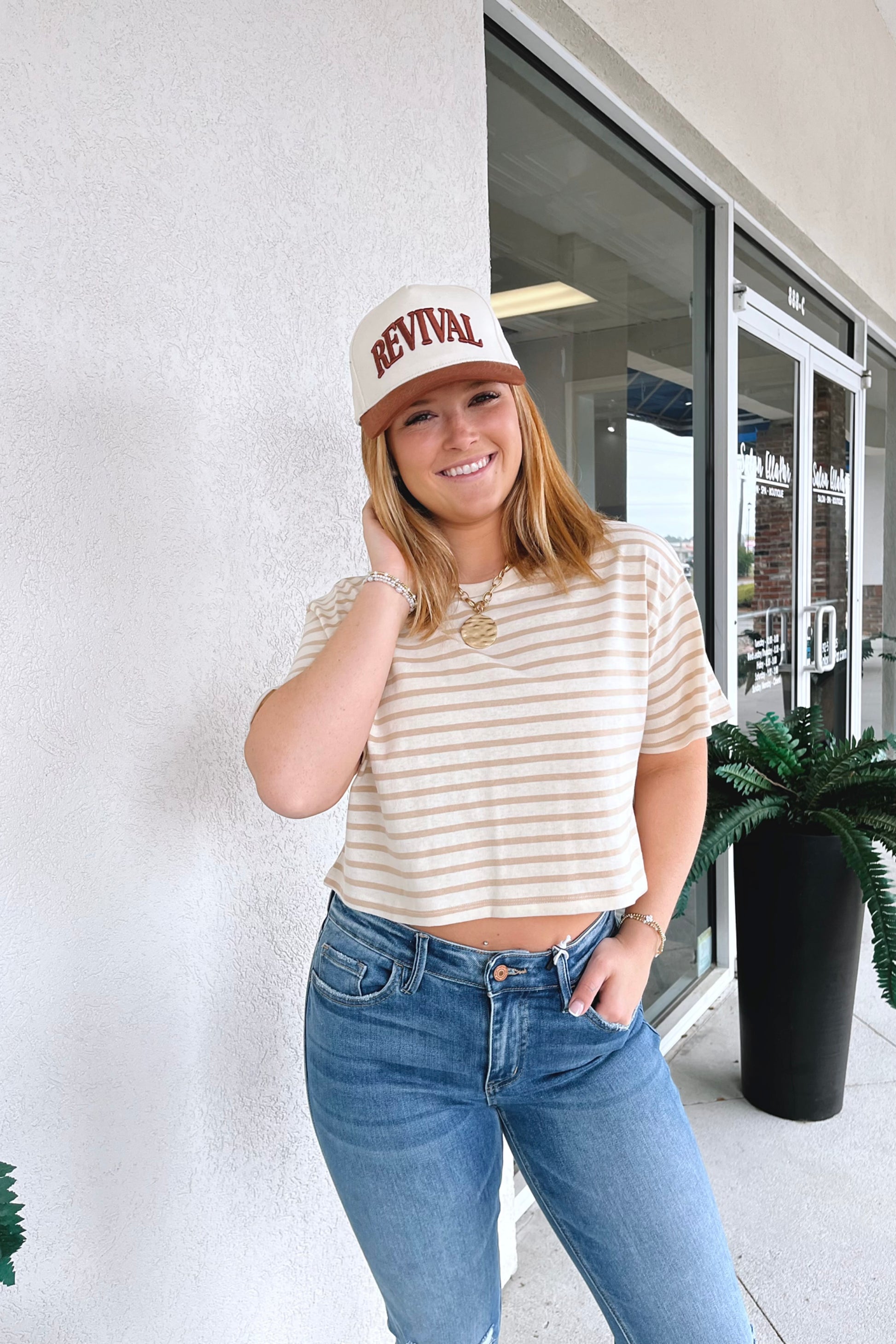 Coastal Breeze Cropped Tee - Boutique EllaPar