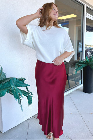 Isobel Satin Maxi Skirt