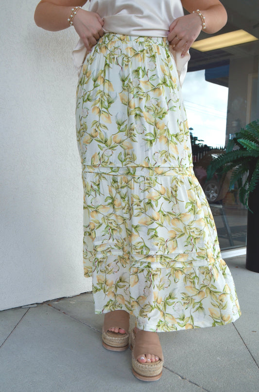 Amalfi Lemon Skirt
