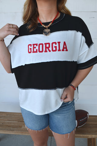 Georgia Varsity Top - Boutique EllaPar