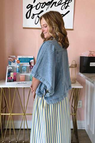 Delilah Denim Poncho
