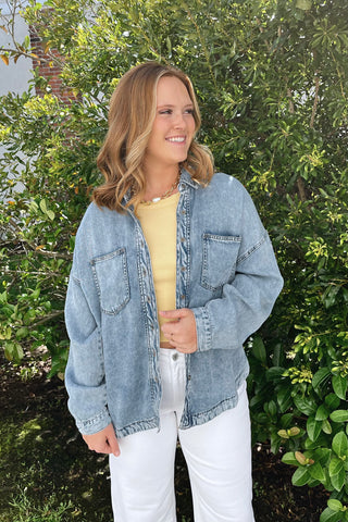 Chessa Chambray Top