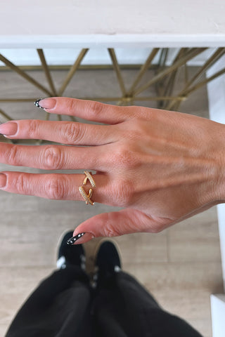 GD Crystal Ring - Boutique EllaPar
