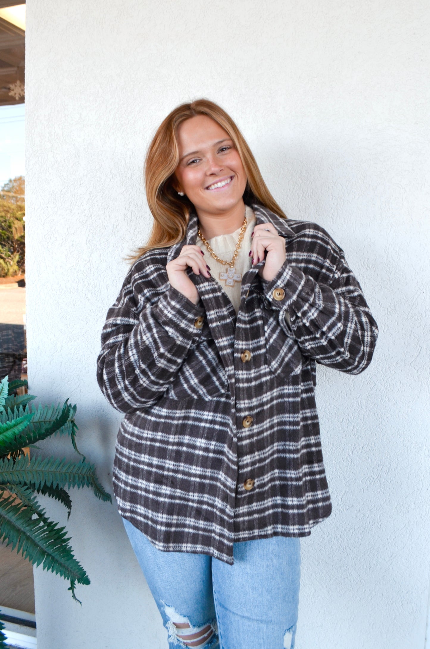 Cafe Collared Shacket