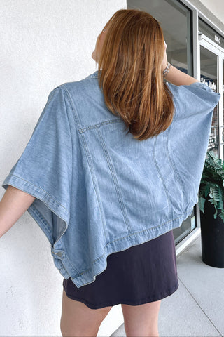 Delaney Denim Poncho