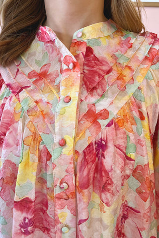 Sofia Watercolor Blouse - Boutique EllaPar
