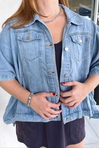 Delaney Denim Poncho