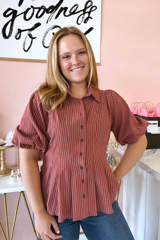 Emelie Bubble Sleeve Top