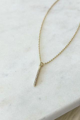GD Bar Necklace - Boutique EllaPar