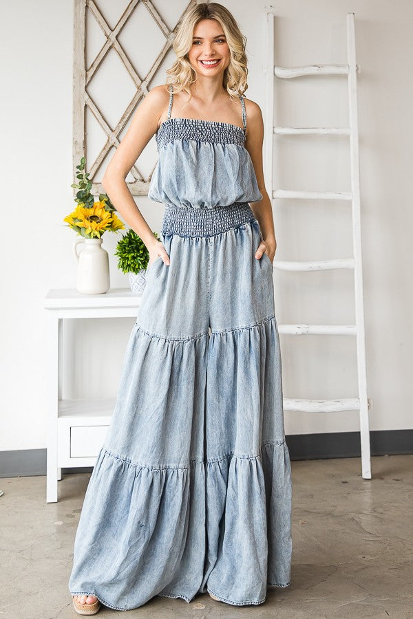 Jilly Smocked Jumpsuit
