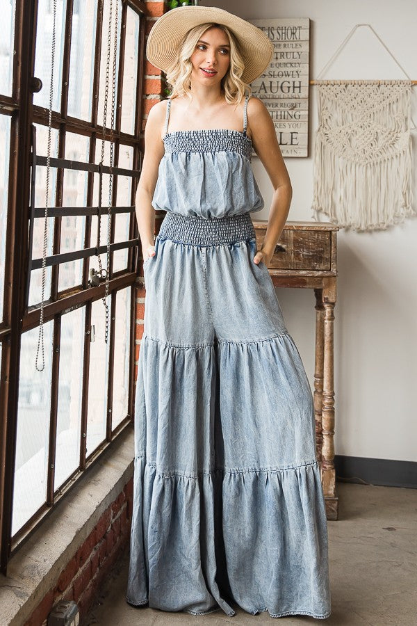 Jilly Smocked Jumpsuit