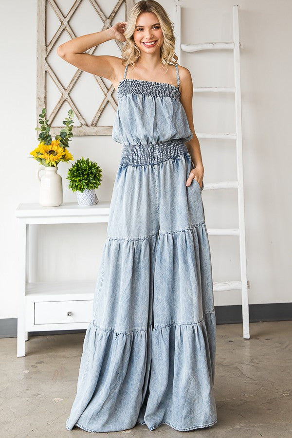 Jilly Smocked Jumpsuit