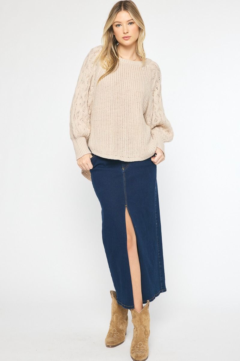 Kara Cable Knit Sweater