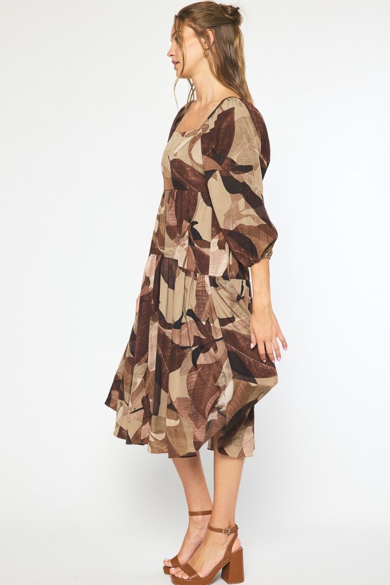 Leaf Midi Dress