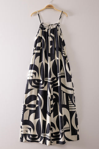 Lindsey Abstract Jumpsuit - Boutique EllaPar