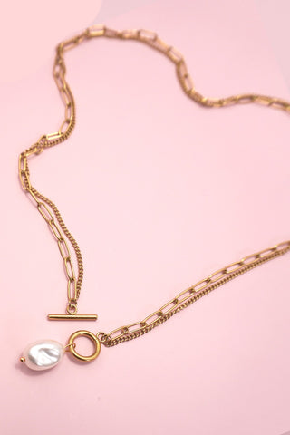 SS Toggle Necklace - Boutique EllaPar