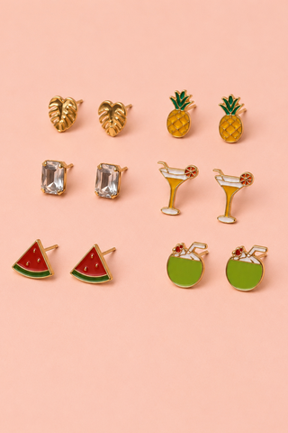 Tini Time Earring Set - Boutique EllaPar