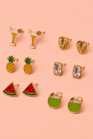 Tini Time Earring Set - Boutique EllaPar