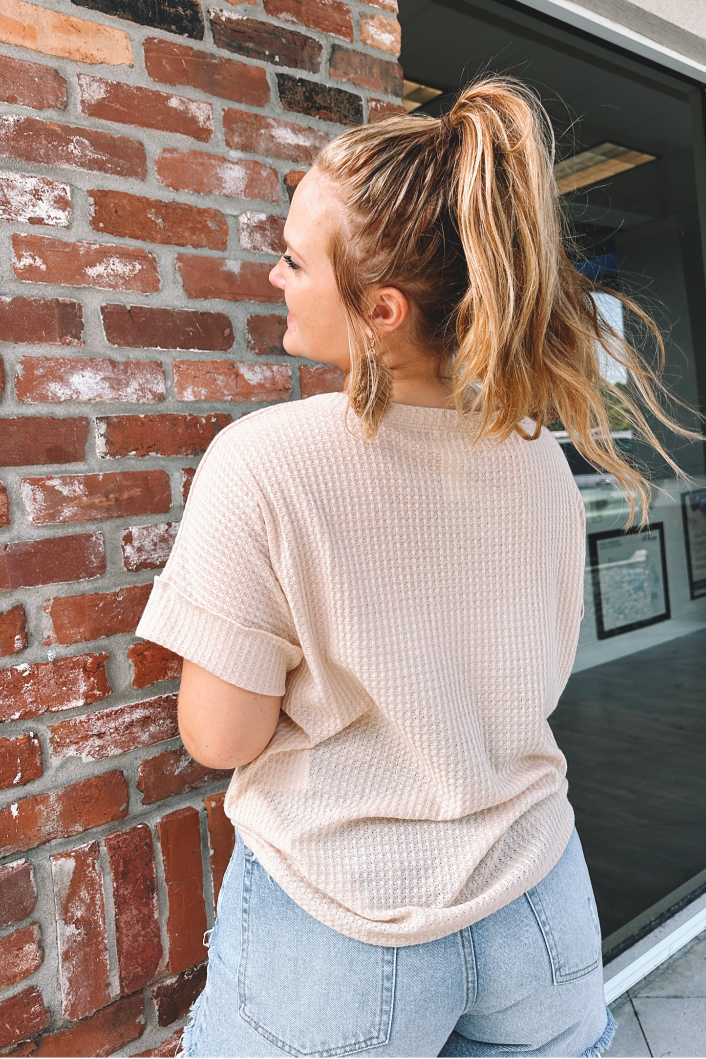 Ezra Waffle Top