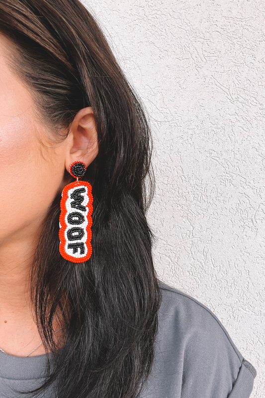 Woof Beaded Earrings