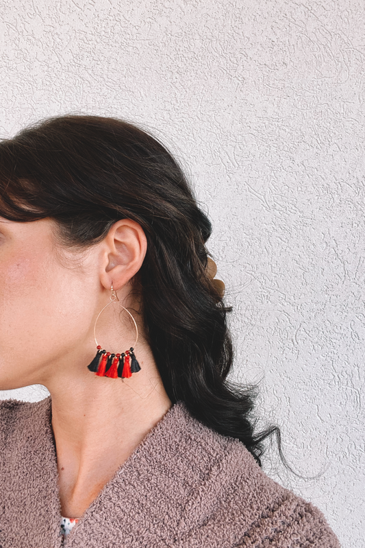 UGA Chandelier Earrings